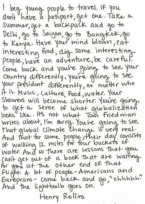 I Beg Young People to Travel
