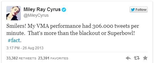 Miley tweet